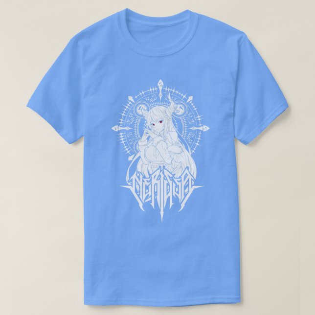 Camiseta Hololive English Nerissa Ravencroft (Frente do Design)