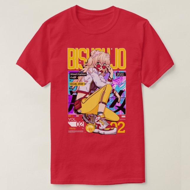 Camiseta Hololive Japan Momosuzu Nene (Frente do Design)