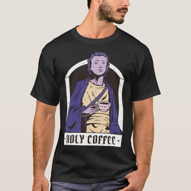 Camiseta Holy Coffee Bean Caffeine (Frente)