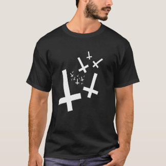 Camiseta Holy Crosses 666 Hail Satan