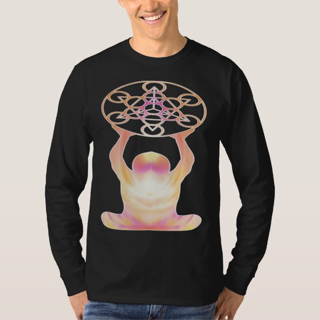 Camiseta Holy Geometry Mandala Meditation & Yoga (Frente)