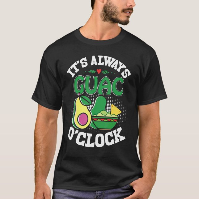 Camiseta Holy Guacamole  Guac O'Clock Avocado  Food (Frente)