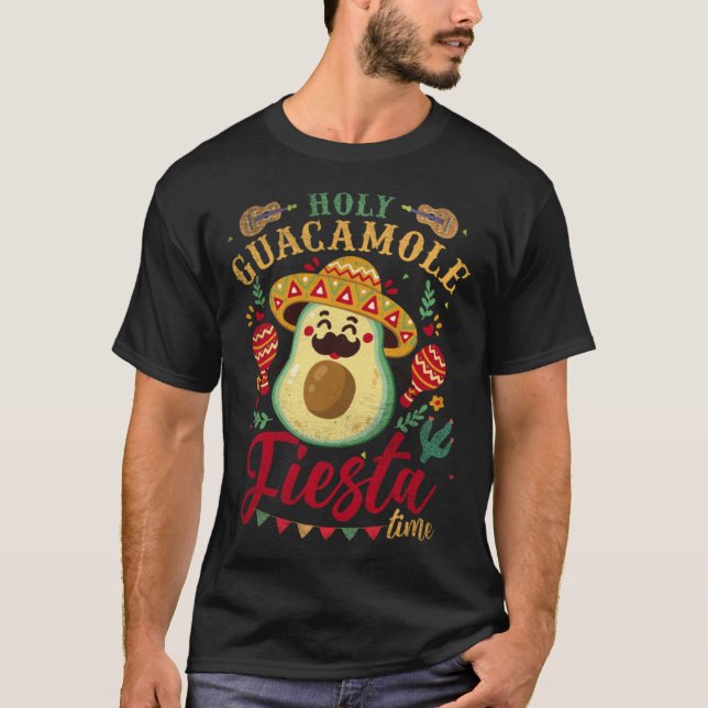 Camiseta Holy Guacamole Its Fiesta Time Cinco De Mayo Mexic (Frente)