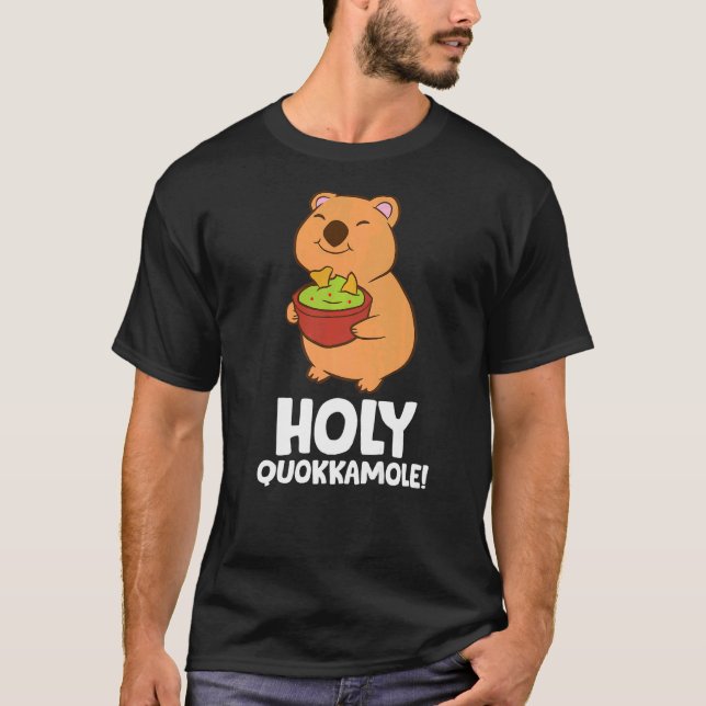 Camiseta Holy Quokkamole Avocado Quokka Vegan Guacamole Quo (Frente)