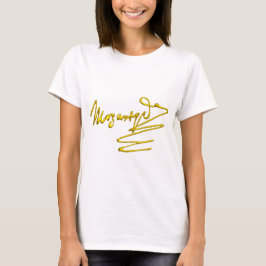 Camiseta HOMAGE TO MOZART / 3D Assinatura Dourada