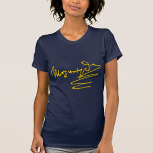 CAMISETA HOMAGEM PARA A ASSINATURA DOURADA EM 3D MOZART DO 