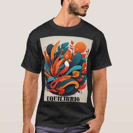 Camiseta Hombre Arte Simbólico Equilibrio Natural