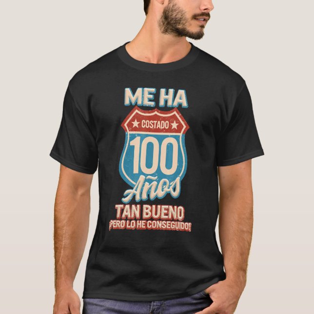 Camiseta Hombre Gracioso Me Ha Costado 100 Años Estar Tan B (Frente)