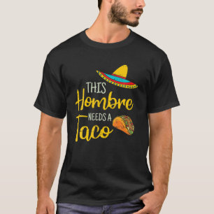 Camiseta Hombre Taco Terça-Feira Tacos Engraçados Mexican
