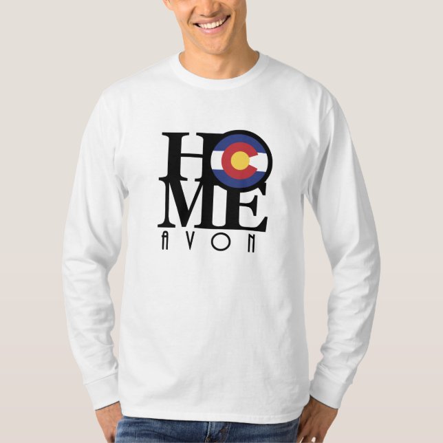Camiseta HOME Avon Colorado Mens Long Sleeve T Shirt (Frente)