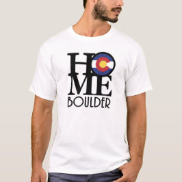 Camiseta HOME Boulder Colorado (impressão frontal)