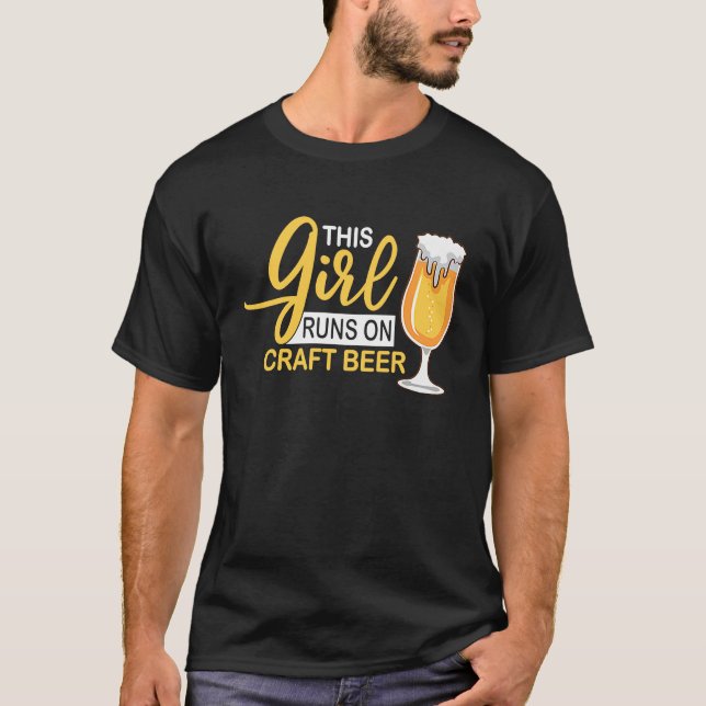 Camiseta Home Brewing Girl Microbrewing House Brew Brewer C (Frente)