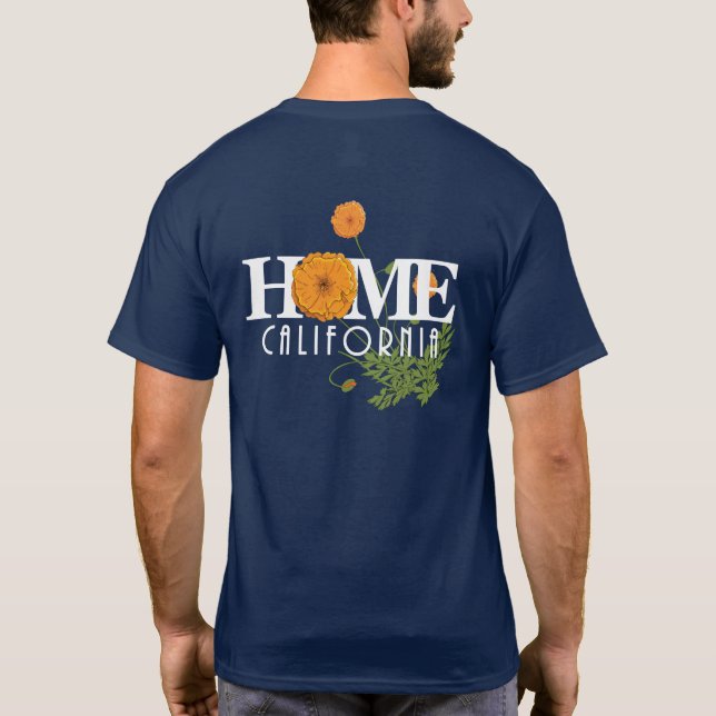 Camiseta HOME California Poppies Series (impressão traseiro (Verso)