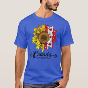 Camiseta Home Canada Day Maple Sunflower 1rua julho Indepen