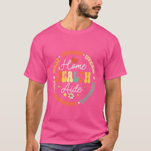 Camiseta Home Health Ad Pessoal Support Trabalhador de supo