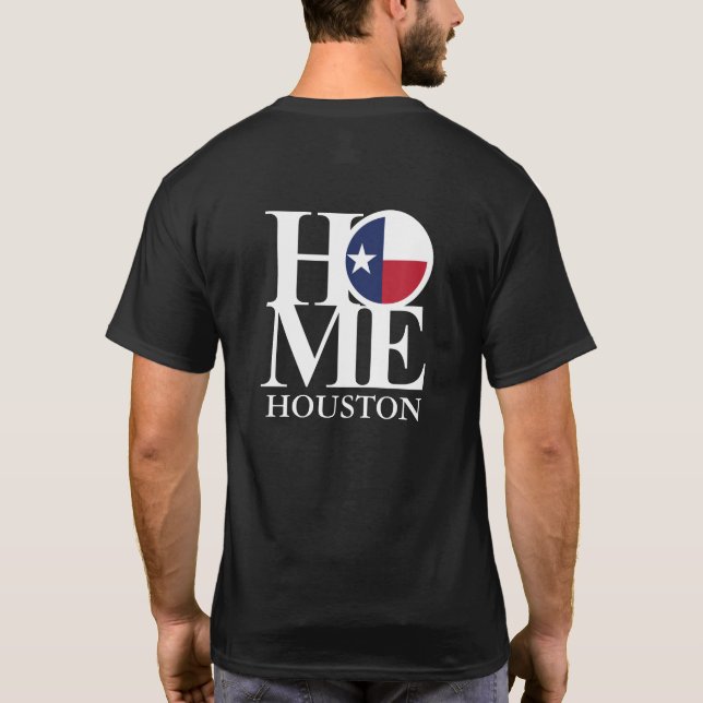 Camiseta Home Houston Texas Black Tee (Verso)