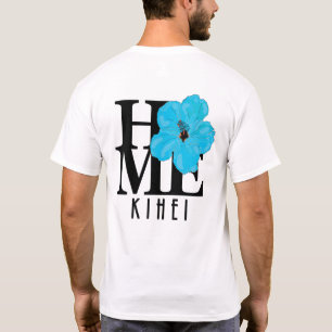 Camiseta HOME Kehei Hawaii Blue Hibiscus