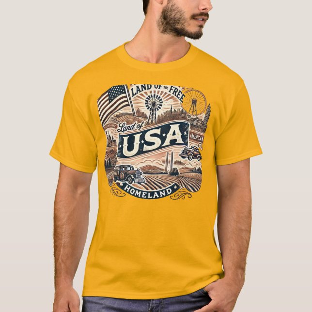Camiseta Home land America (Frente)