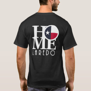 Camiseta HOME Laredo Texas (impressão de trás)