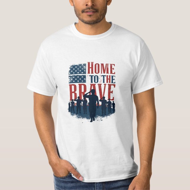 Camiseta Home of the Brave Salute Tee (Frente)