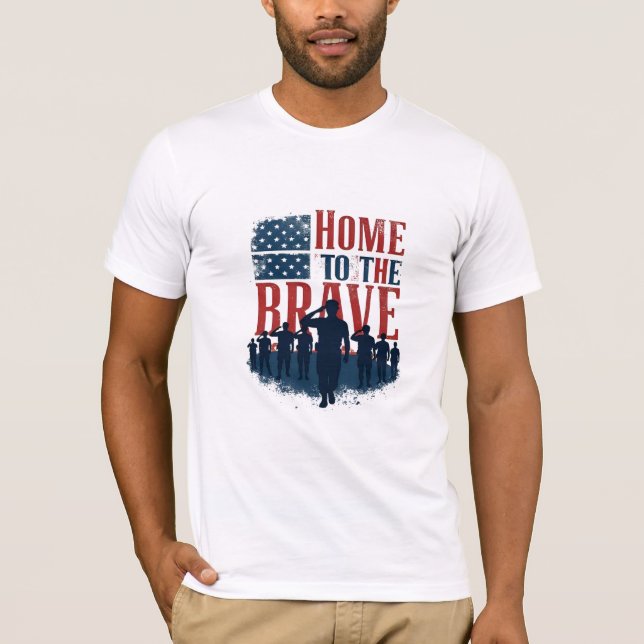 Camiseta Home of the Brave Salute Tee (Frente)