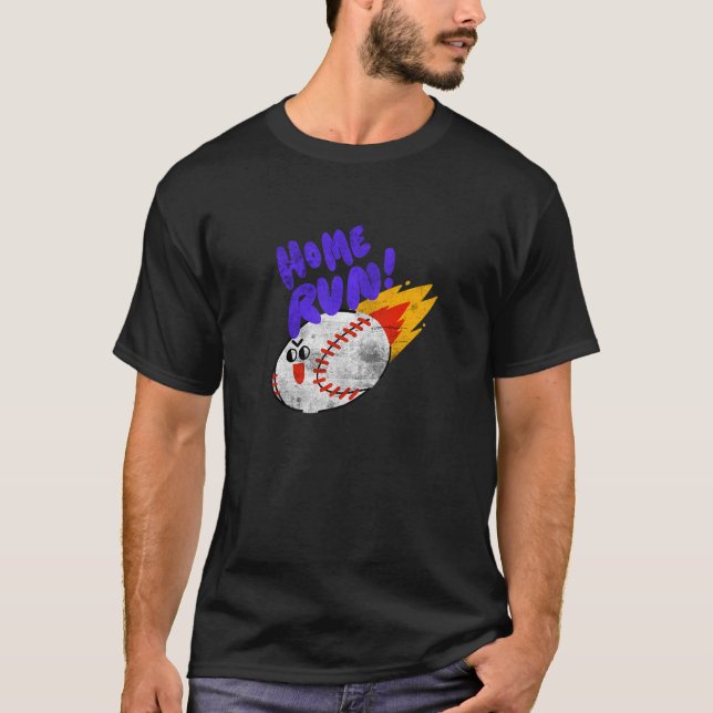 Camiseta Home page de Baseball angustiada Executa treinador (Frente)