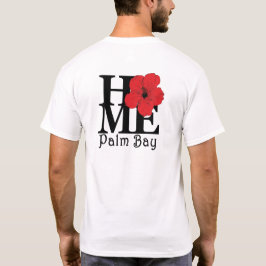 Camiseta Home Palm Bay Red Hibiscus