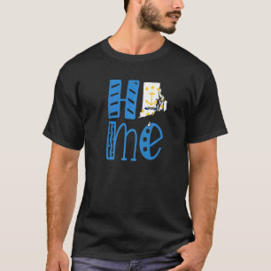 Camiseta Home Rhode Island Em Blocos