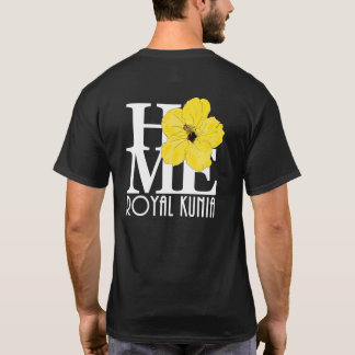 Camiseta HOME Royal Kunia Yellow Hibiscus (impressão trasei
