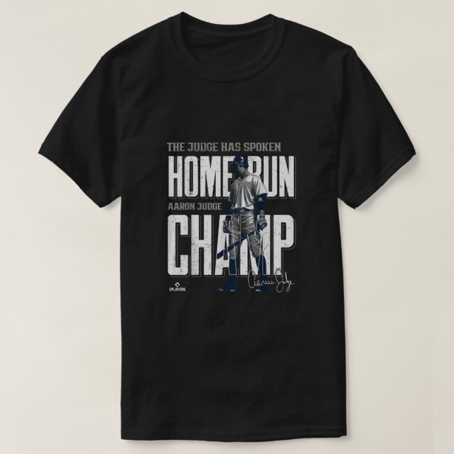 Camiseta Home Run Champ Aaron Juiz New York MLBPA (Frente do Design)