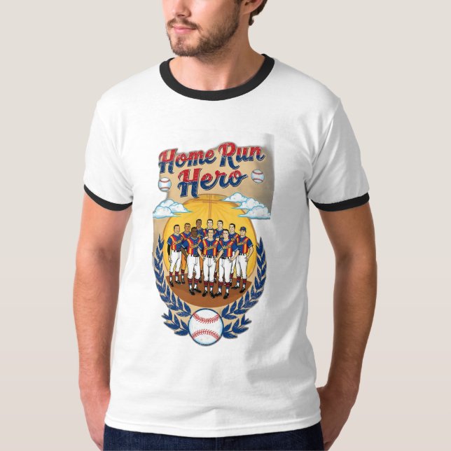 Camiseta Home Run Hero. (Frente)