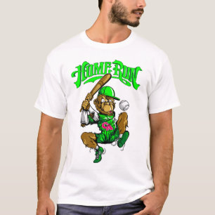 Camiseta Home Run Monkey Baseball não é necessário, uma tra