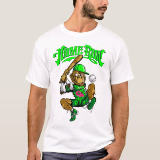 Camiseta Home Run Monkey Baseball não é necessário, uma tra