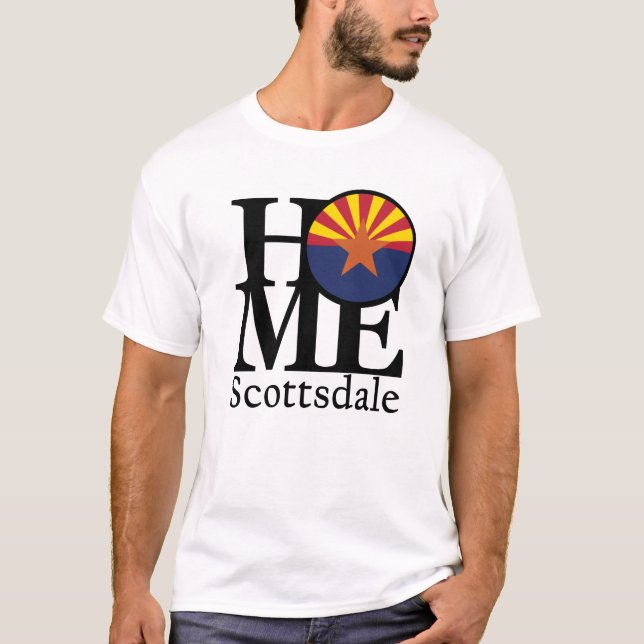 Camiseta HOME Scottsdale Arizona (impressão da frente) (Frente)