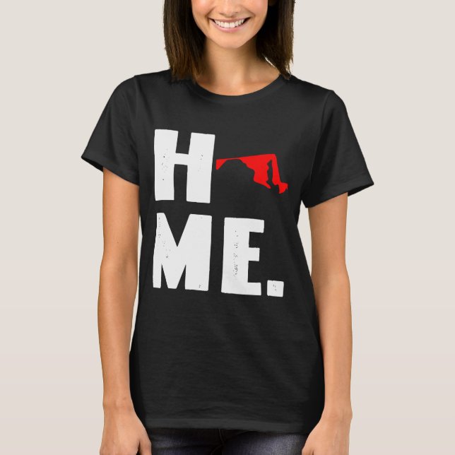 Camiseta Home State Maryland Love Native (Frente)