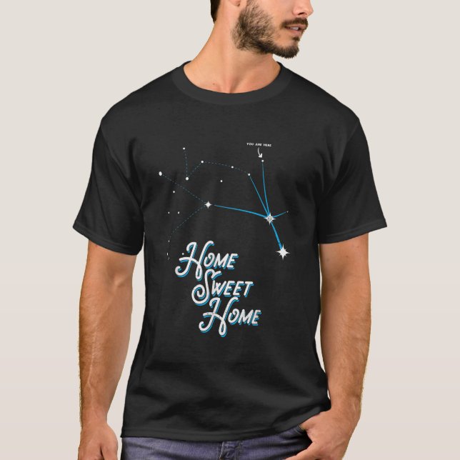 Camiseta Home Sweet Home Zeta Reticuli Alienígena Betty Hil (Frente)