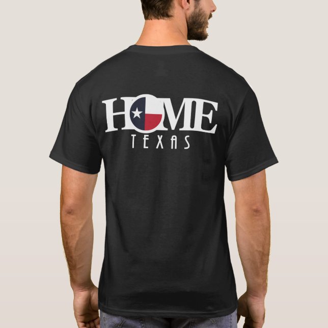 Camiseta HOME Texas (texto longo) (Verso)