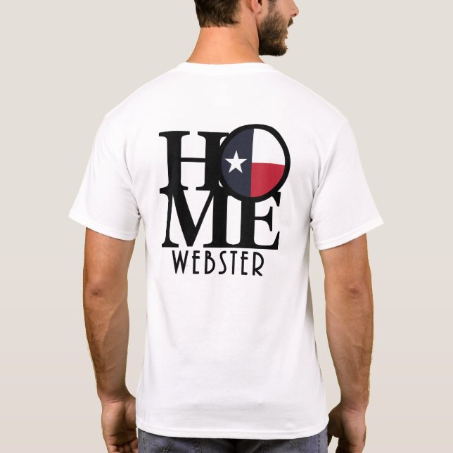 Camiseta HOME Webster Texas (Verso)