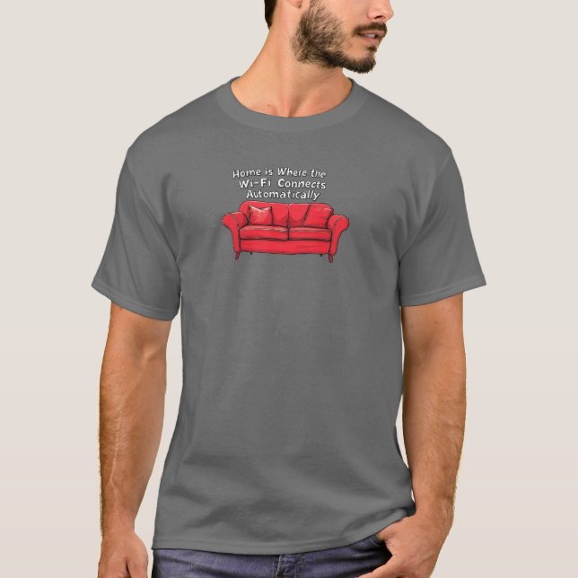 Camiseta Home = Wi-Fi liga automaticamente (Frente)