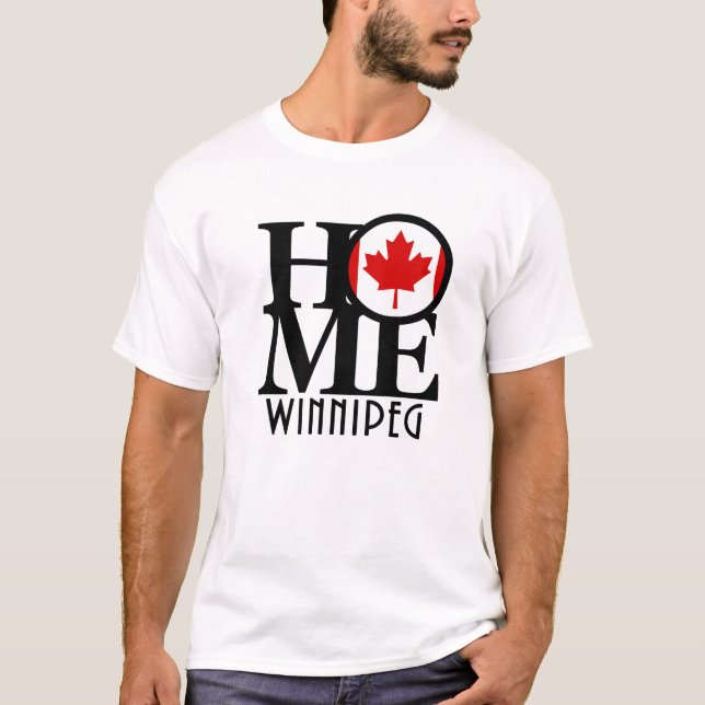Camiseta HOME Winnipeg Maple Leaf (Frente)