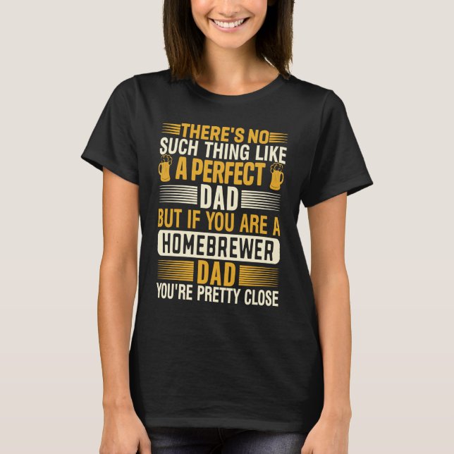 Camiseta Homebrewer Dad Homebrewing Beer Brewing Fathers Da (Frente)