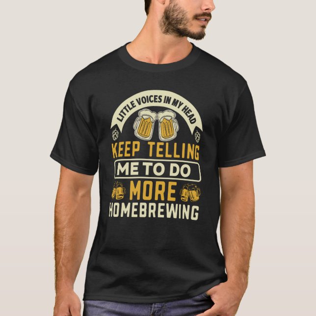Camiseta Homebrewing Beer Brewing Alcoholic  1 (Frente)
