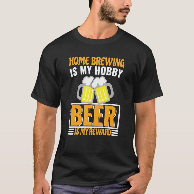 Camiseta Homebrewing É Minha Bebida De Hobby É Minha Recomp (Frente)