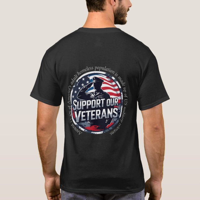 Camiseta Homeless Veteran Awareness (Verso)