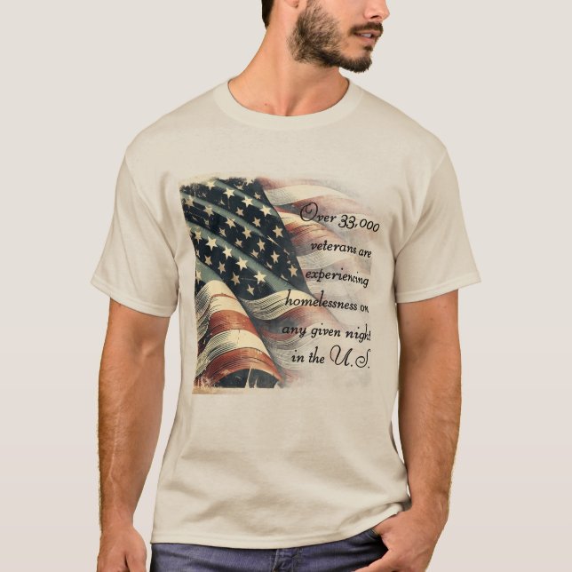 Camiseta Homeless Veteran Awareness T-Shirt (Frente)