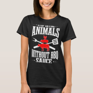 Camiseta Homem amante de churrasco grelhando churrasco chef