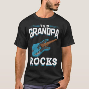 Camiseta Homem Aposentado Baixista Avô Música Aposentadoria