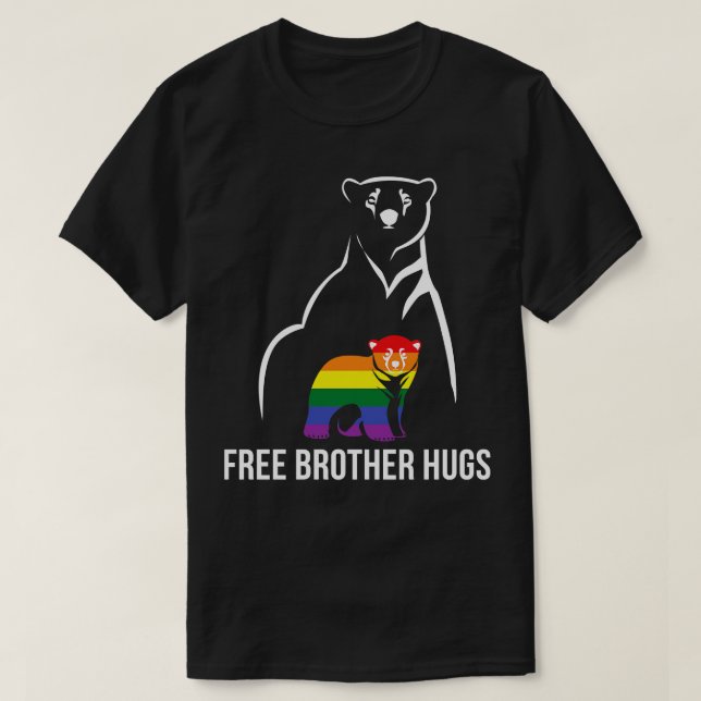 Camiseta Homem-Arco-Íris LGBT Orgulho gay (Frente do Design)