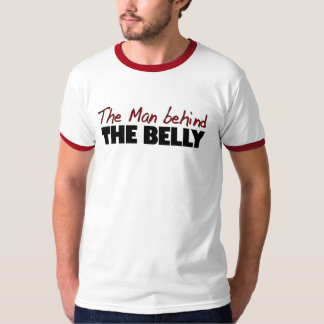 Camiseta Homem atrás da barriga