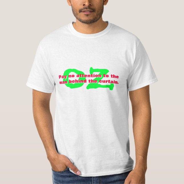 Camiseta Homem atrás da cortina. Onça (Frente)
